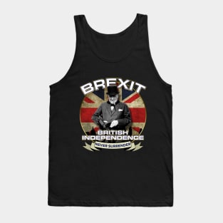 Winston Churchill British Independence Day Brexit Tank Top